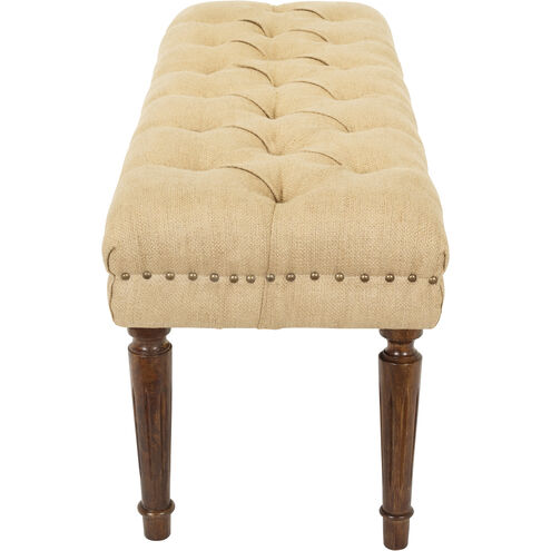 Americus Camel Upholstered Bench