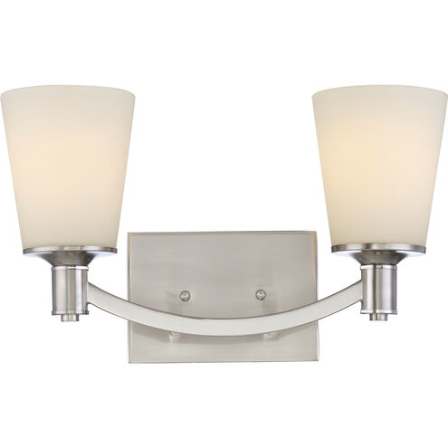 Laguna 2 Light 16 inch Brushed Nickel Vanity Light Wall Light