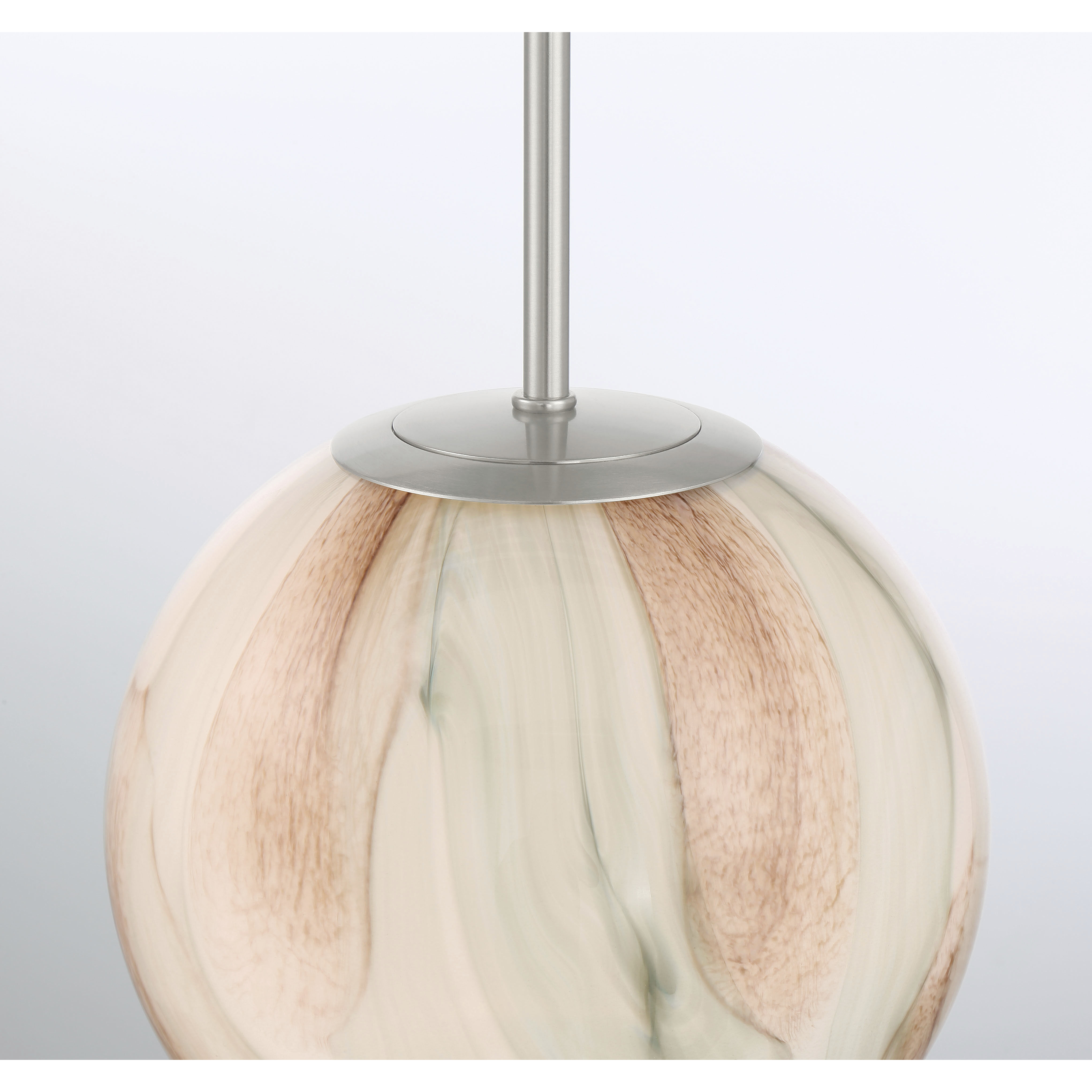 Desert 1 Light 10 inch Brushed Nickel Pendant Ceiling Light