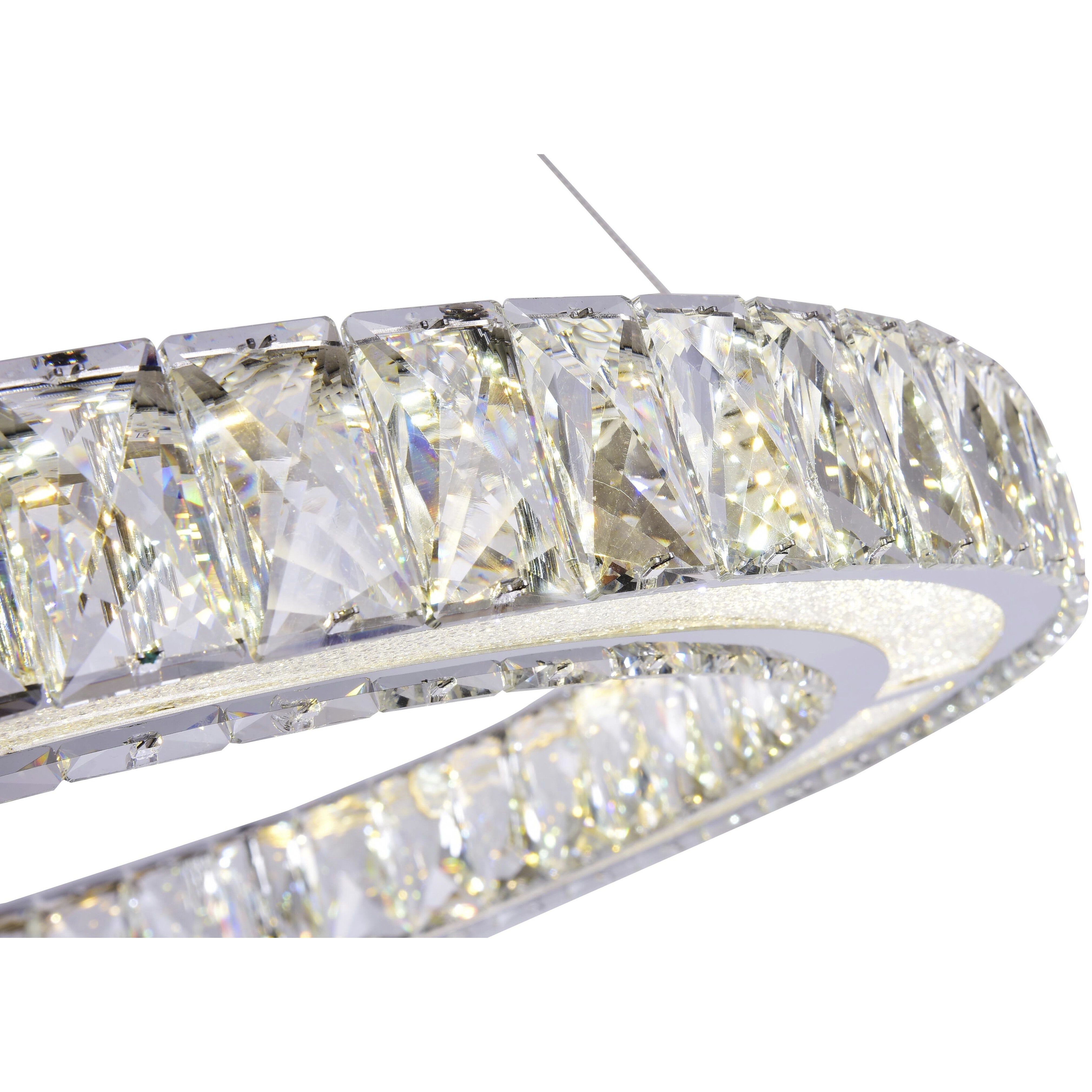 Canada LED 24 inch Chrome Chandelier Ceiling Light