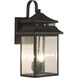 Crossbend 3 Light 20 inch Dark Bronze Gilded Outdoor Wall Mount