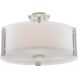 Zurich 3 Light 14.00 inch Semi-Flush Mount