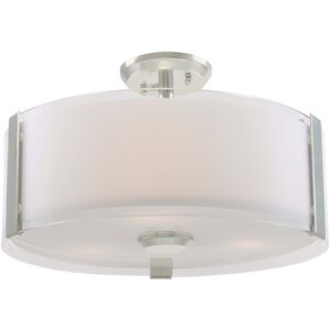 Zurich 3 Light 14.00 inch Semi-Flush Mount