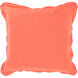 Triple Flange 18 X 18 inch Orange Pillow Cover