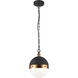 Torino 1 Light 8 inch Aged Gold Brass Pendant Ceiling Light in Aged Gold Brass and Opal Glass