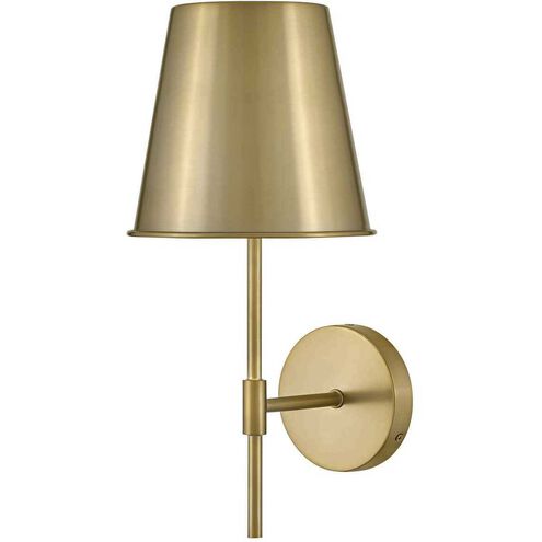 Blake LED 8 inch Lacquered Brass Sconce Wall Light