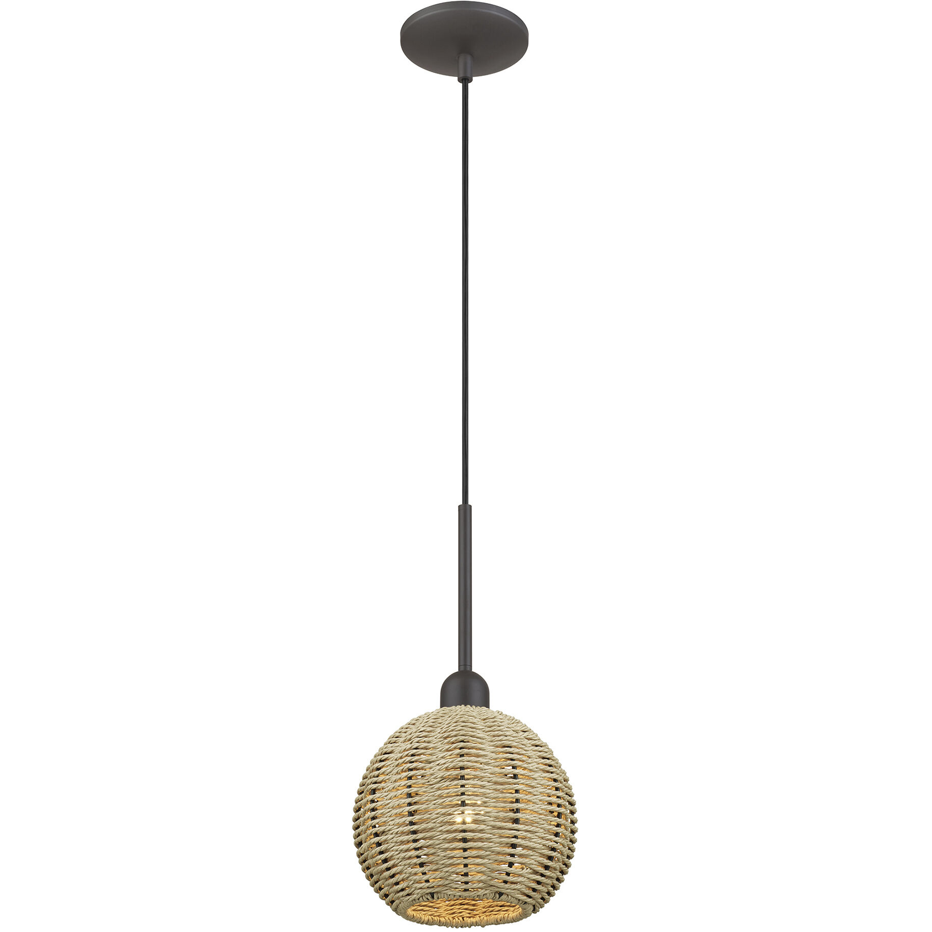 Summervine 1 Light 8 inch Bronze Pendant Ceiling Light, Mini Globe