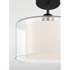 Seville 1 Light 12.75 inch Dark Matte Black Convertible Pendant/Semi-Flush Mount Ceiling Light