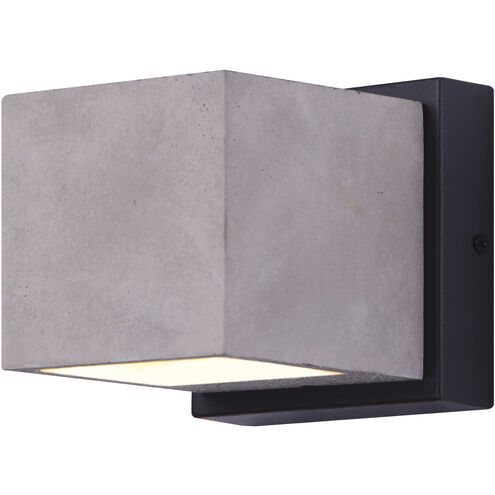 Shax LED 5 inch Black Outdoor Wall Light
