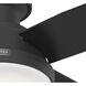 Dempsey 44 inch Matte Black with Matte Black/Dark Gray Oak Blades Ceiling Fan