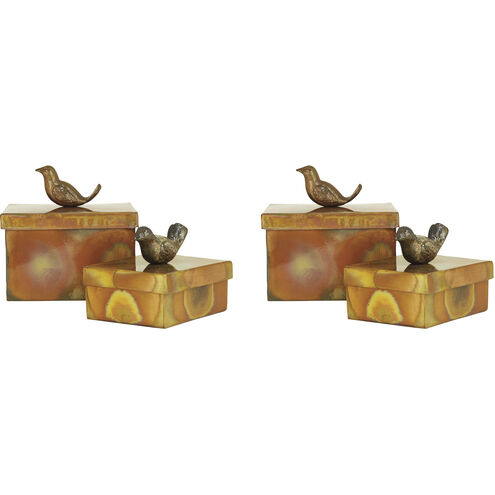 Woodlands 5.25 X 4.25 inch Burned Copper Box