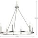 Gilliam 6 Light 27.62 inch Brushed Nickel Chandelier Ceiling Light