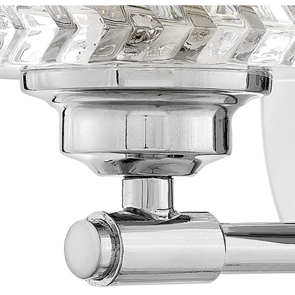 Elle 1 Light 6.5 inch Chrome Vanity Light Wall Light