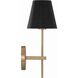 Xavier Bath Sconce Wall Light in Vibrant Gold