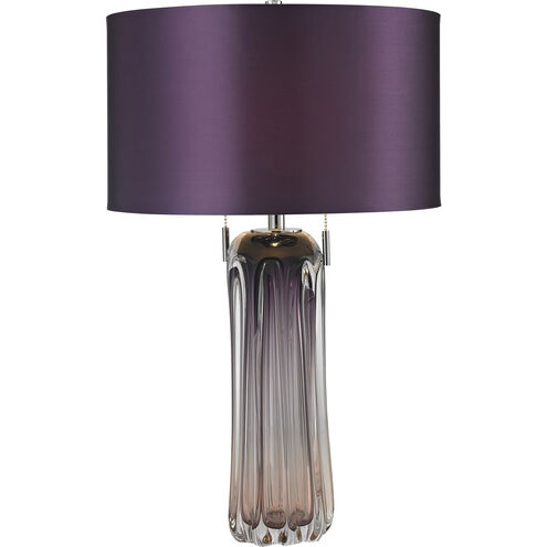Ferrara 25 inch 60 watt Purple Table Lamp Portable Light in Incandescent