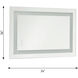 Mera 36 X 24 inch Might Bright White LED Wall Mirror