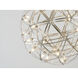 Canada LED 17.7 inch Satin Nickel Chandelier Ceiling Light