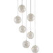 Finhorn 7 Light 13 inch Painted Silver/Pearl Multi-Drop Pendant Ceiling Light