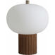 Tambo 15 inch 23 watt Dark Walnut and Weathered Brass Accent Table Lamp Portable Light