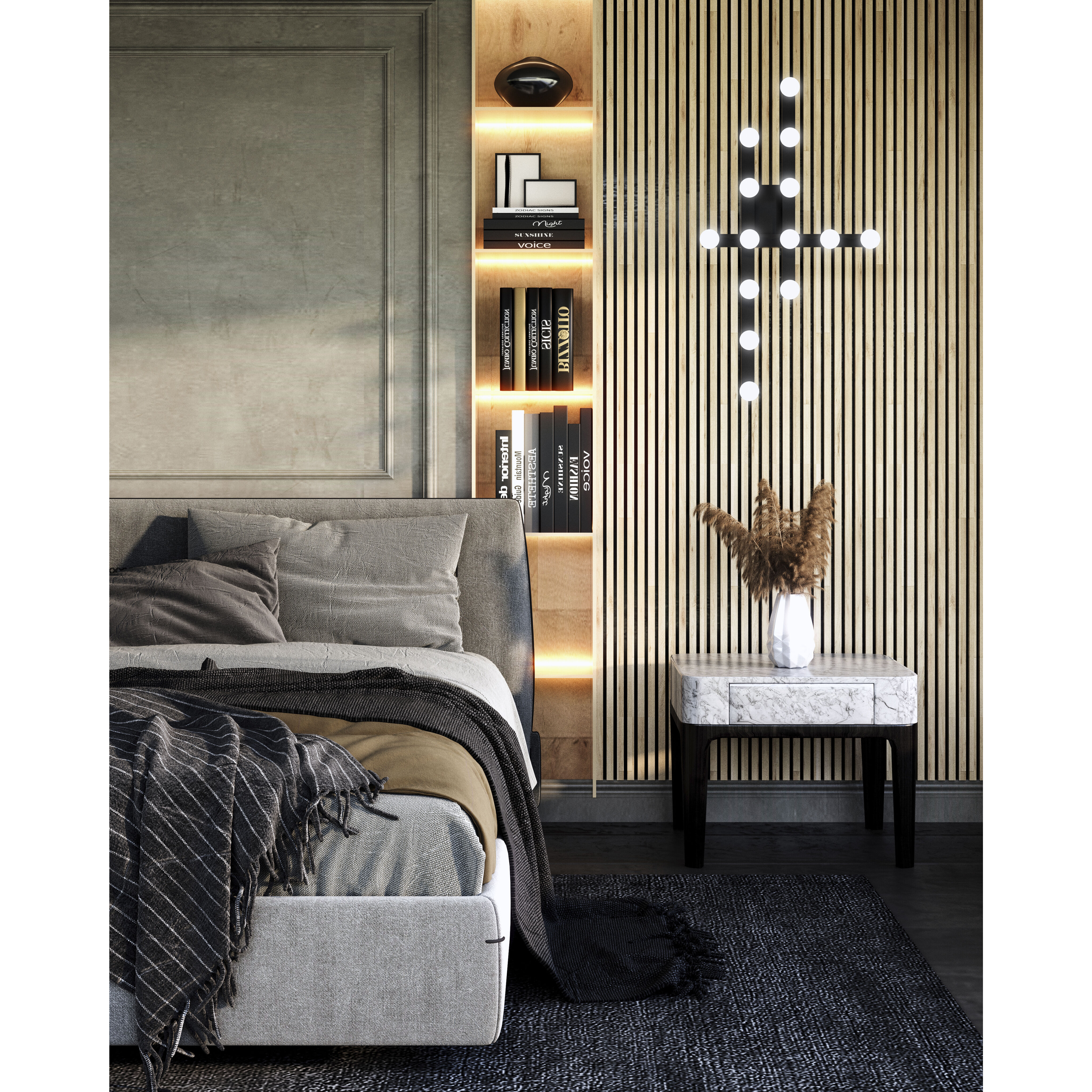 Rezz LED 17.75 inch Black Flush Mount Ceiling Light