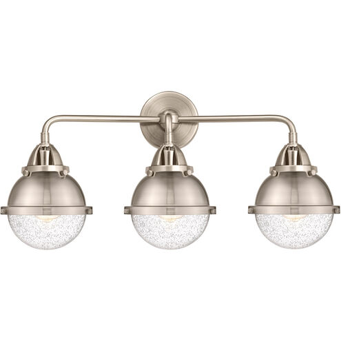 Nouveau 2 Hampden LED 25 inch Brushed Brass Bath Vanity Light Wall Light in Clear Glass