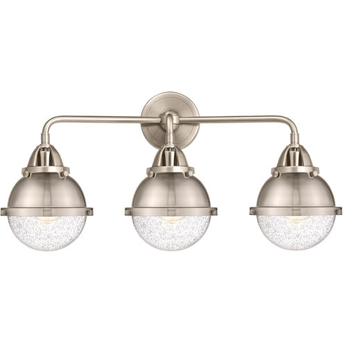 Nouveau 2 Hampden LED 25.25 inch Matte Black Bath Vanity Light Wall Light in Clear Glass
