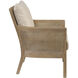 Encore Bleached Hardwood and Off-White Armchair