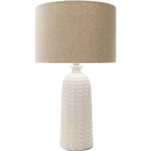 Newell 28.75 inch 100 watt Ivory Table Lamp Portable Light