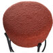 Soloist 26 inch Black and Tangerine Counter Stool
