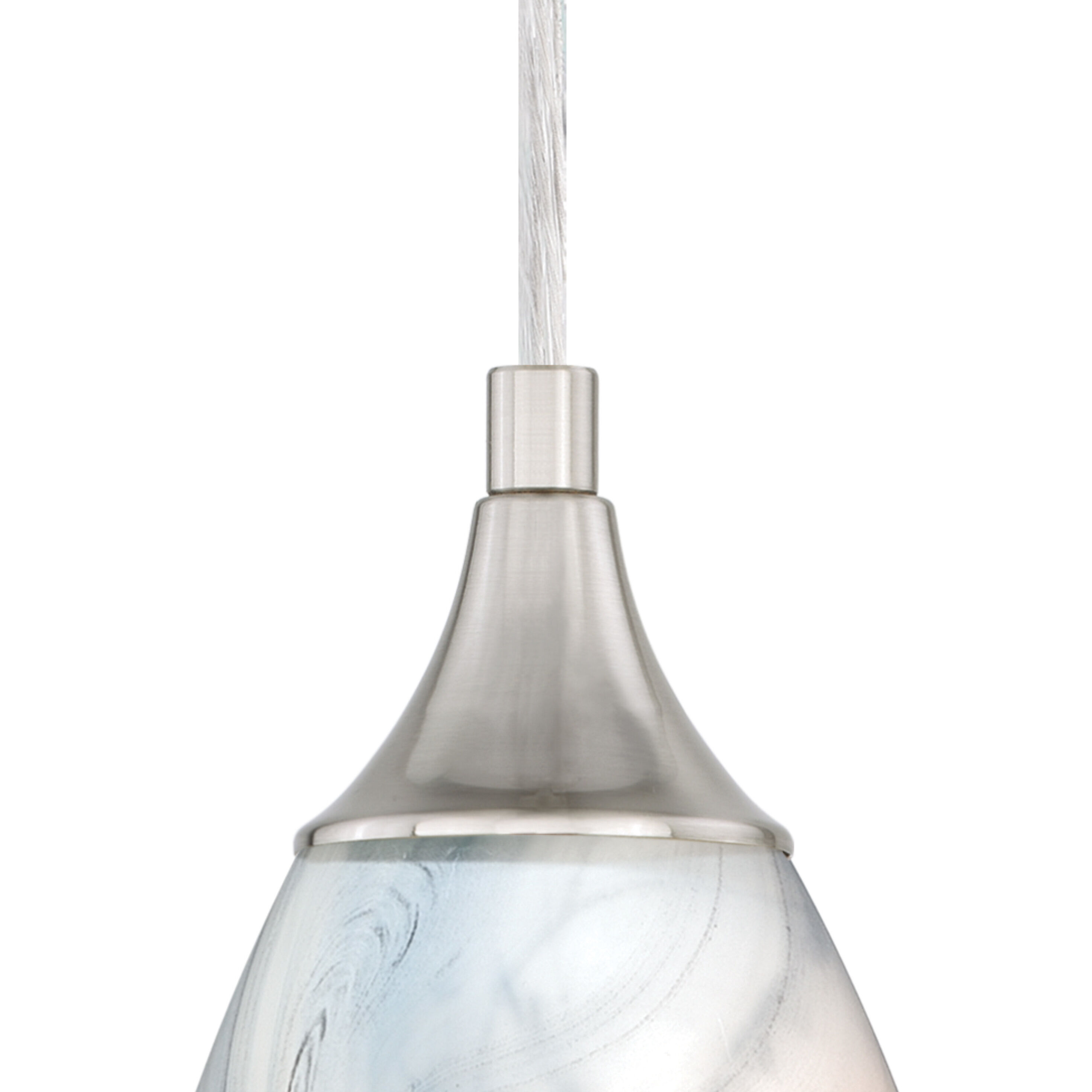 Milano LED 4.75 inch Satin Nickel Mini Pendant Ceiling Light