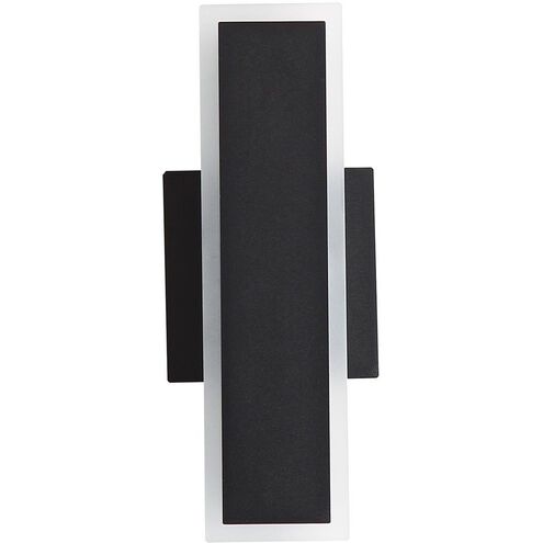 Obsidian LED 11.75 inch Sand Black Outdoor Wall Sconce