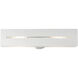 Soma 2 Light 18 inch Textured White with Brushed Nickel Finish Accents ADA Vanity Sconce Wall Light