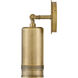 Pratt 1 Light 12.5 inch Heritage Brass Outdoor Wall Mount