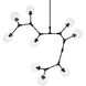 Cavoli 9 Light 79 inch Black Chandelier Ceiling Light