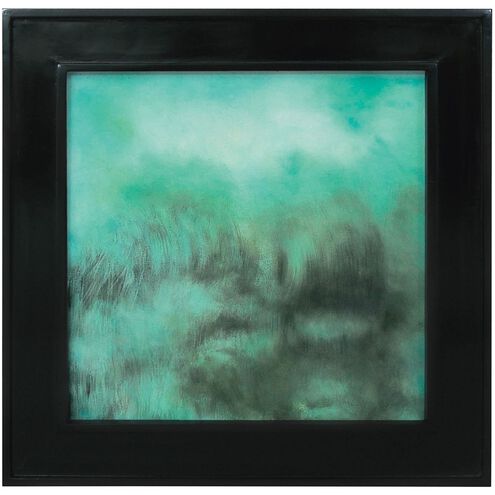 Tiel Teal with Black Framed Wall Art