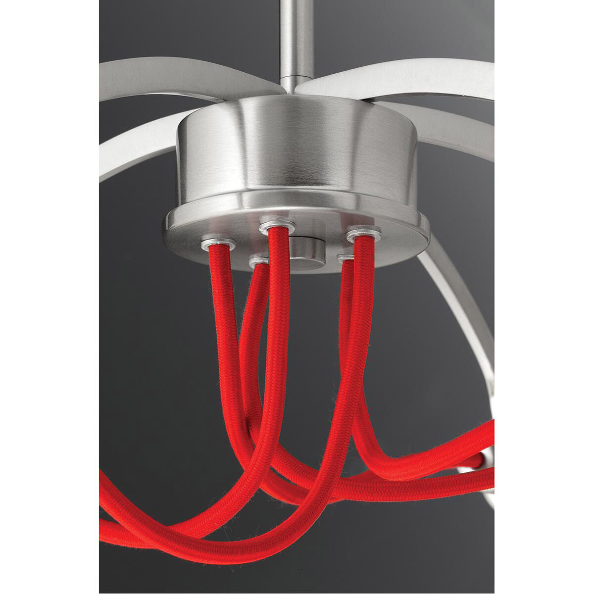 Fermi 3 Light 10 inch Brushed Nickel Pendant Ceiling Light, Design Series