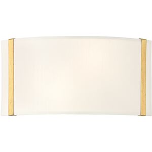 Fulton 2 Light 13 inch Antique Gold ADA Wall Sconce Wall Light