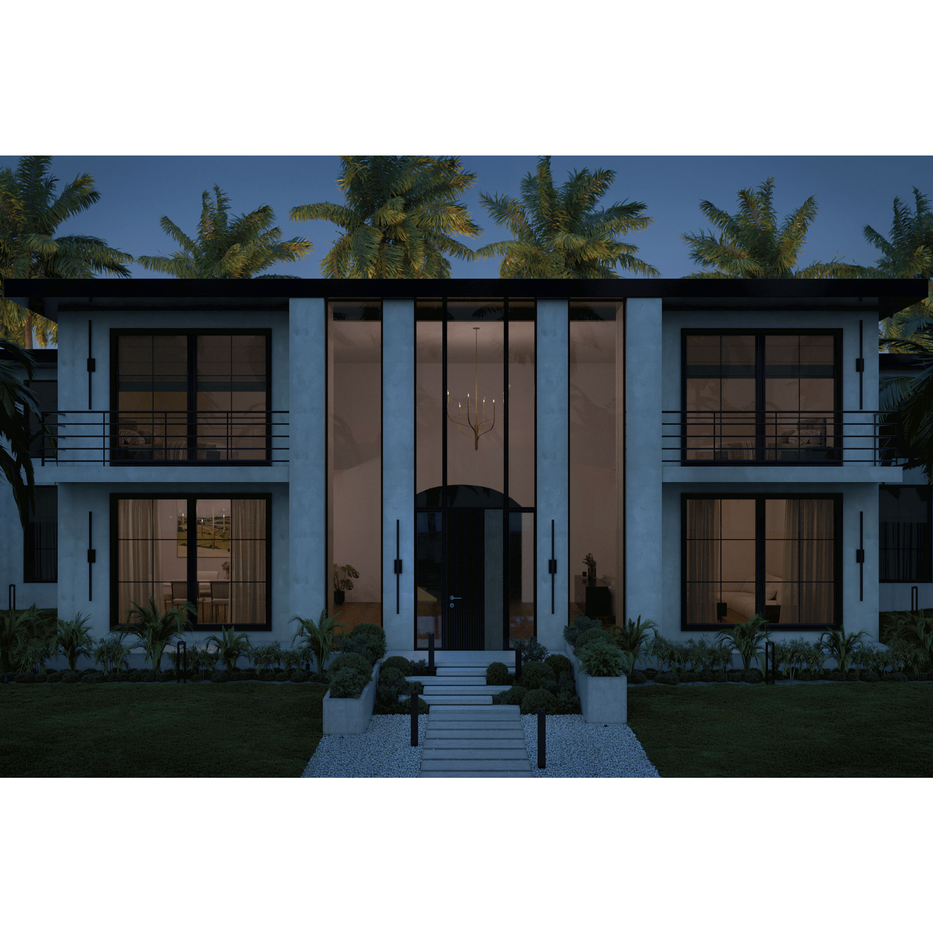 Nocar LED 60 inch Textured Black Outdoor Wall Light