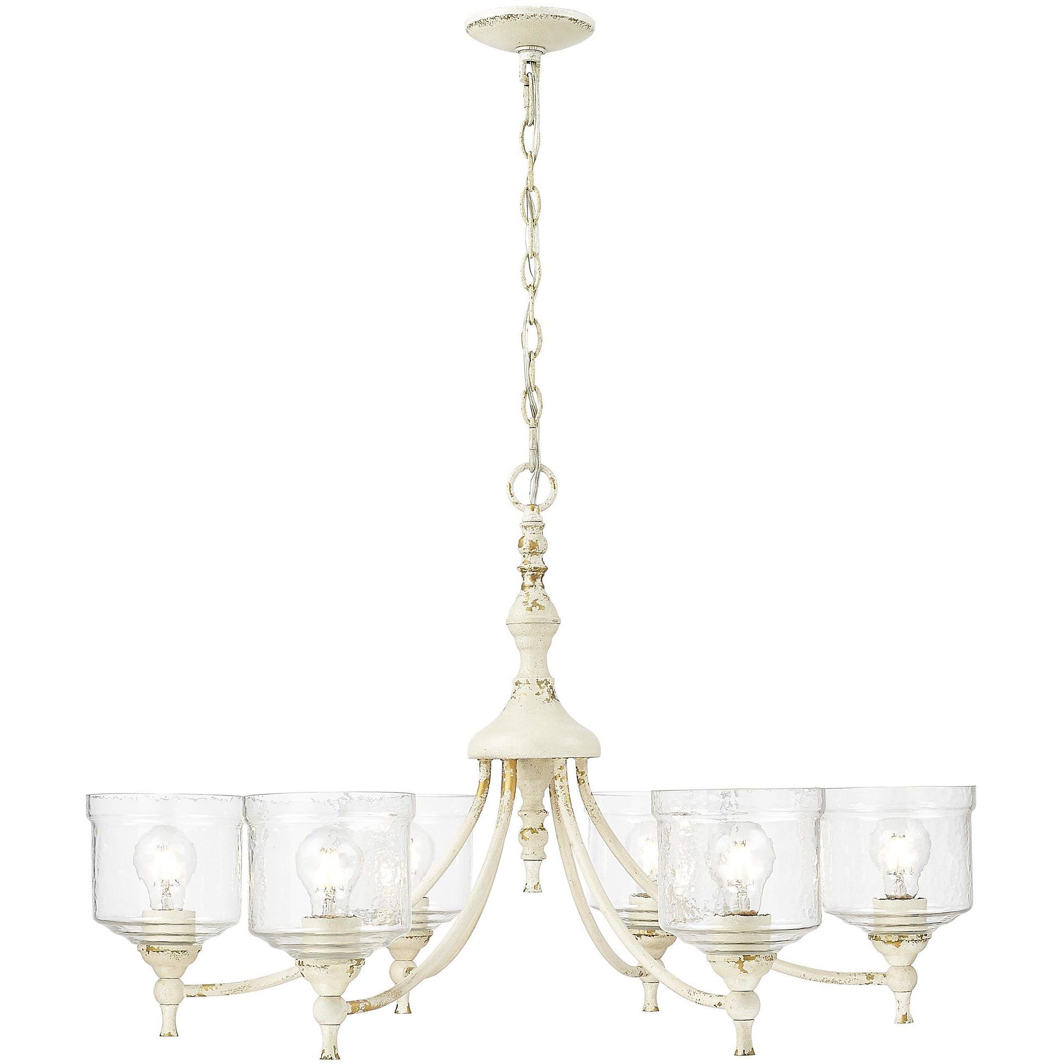Keating 33.5 inch 60.00 watt Antique Ivory Chandelier Ceiling Light