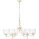 Keating 33.5 inch 60.00 watt Antique Ivory Chandelier Ceiling Light