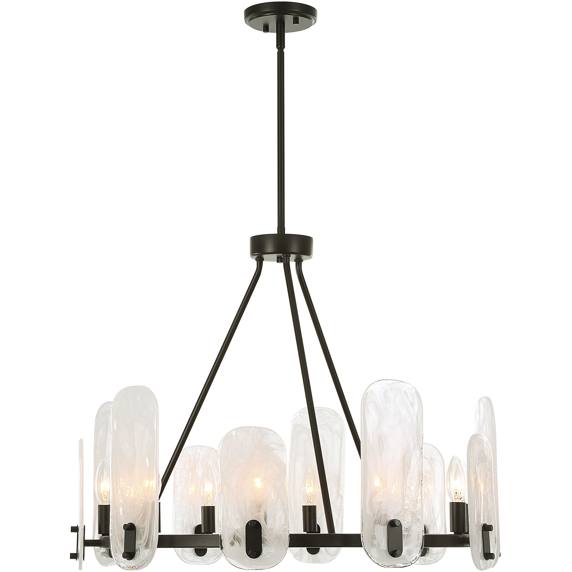 Ellipse 10 Light 28 inch Dark Bronze Chandelier Ceiling Light
