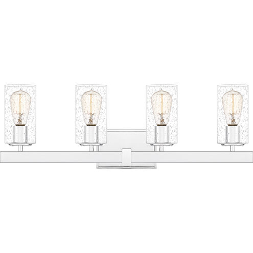 Kirby 4 Light 28 inch Polished Chrome Bath Light Wall Light, Extra Large
