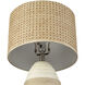 Hobart 20 inch 9 watt White with Natural and Clear Table Lamp Portable Light