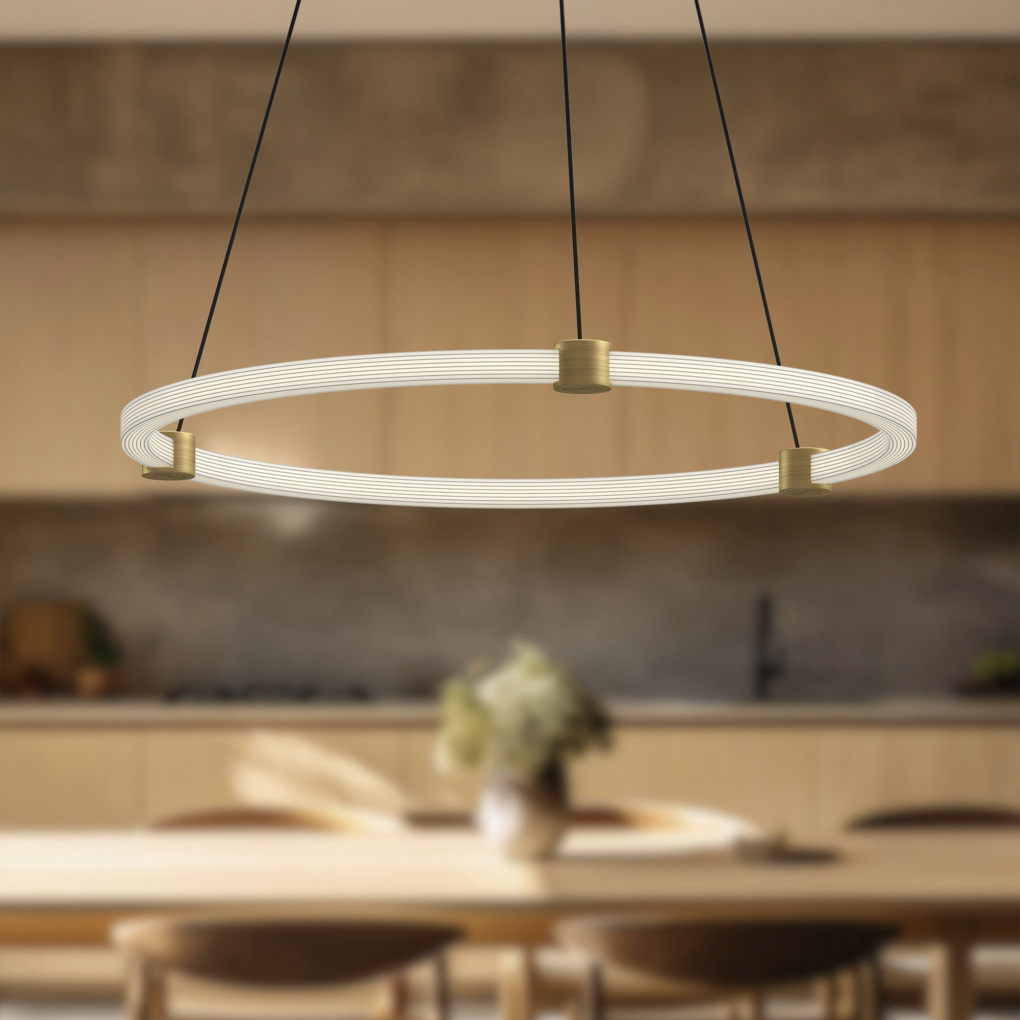 Bruni Pendant Ceiling Light in Brushed Gold