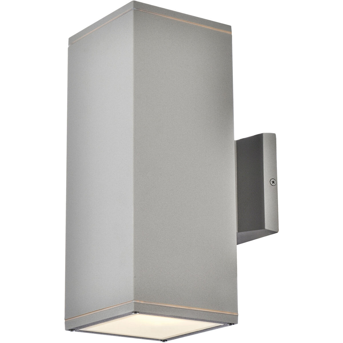 Raine 2 Light 12 inch Silver Outdoor Wall Light