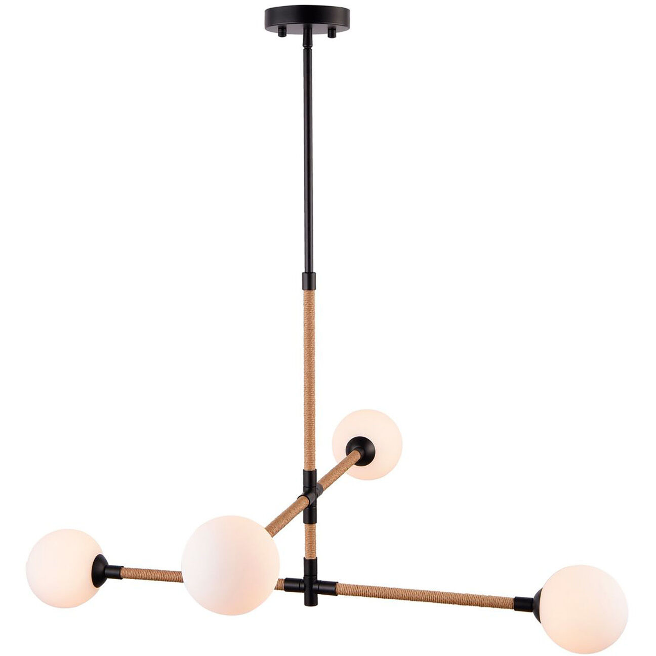 Capilano LED 35.7 inch Black Chandelier Ceiling Light