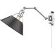 Yep Orwell 1 Light 10 inch Chrome Swing Arm Wall Lamp Wall Light in Rubbed Bronze, Adjustable