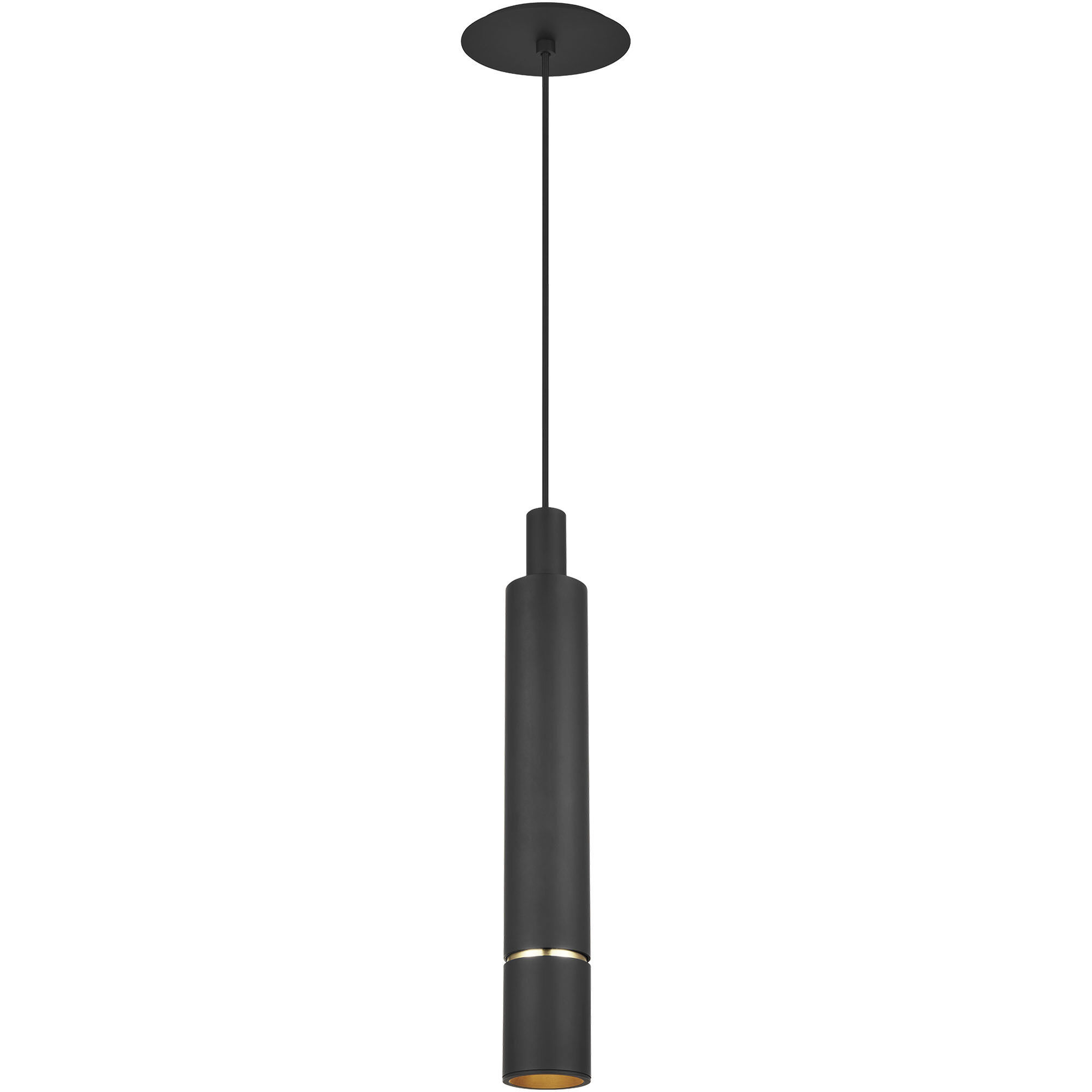 Mick De Giulio Sottile LED Nightshade Black Pendant Ceiling Light, Integrated LED