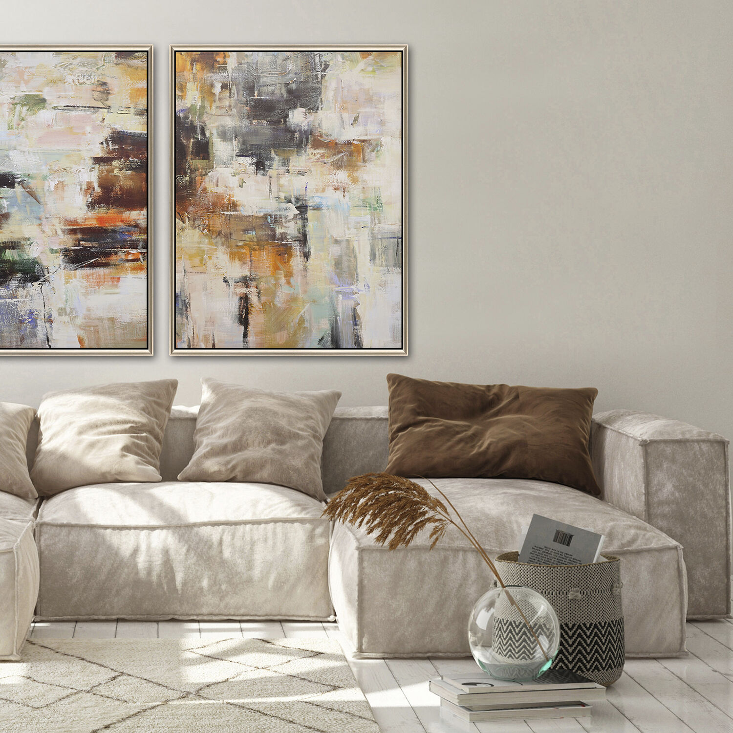 Sedona Multi and Black and Brown and Orange Canvas