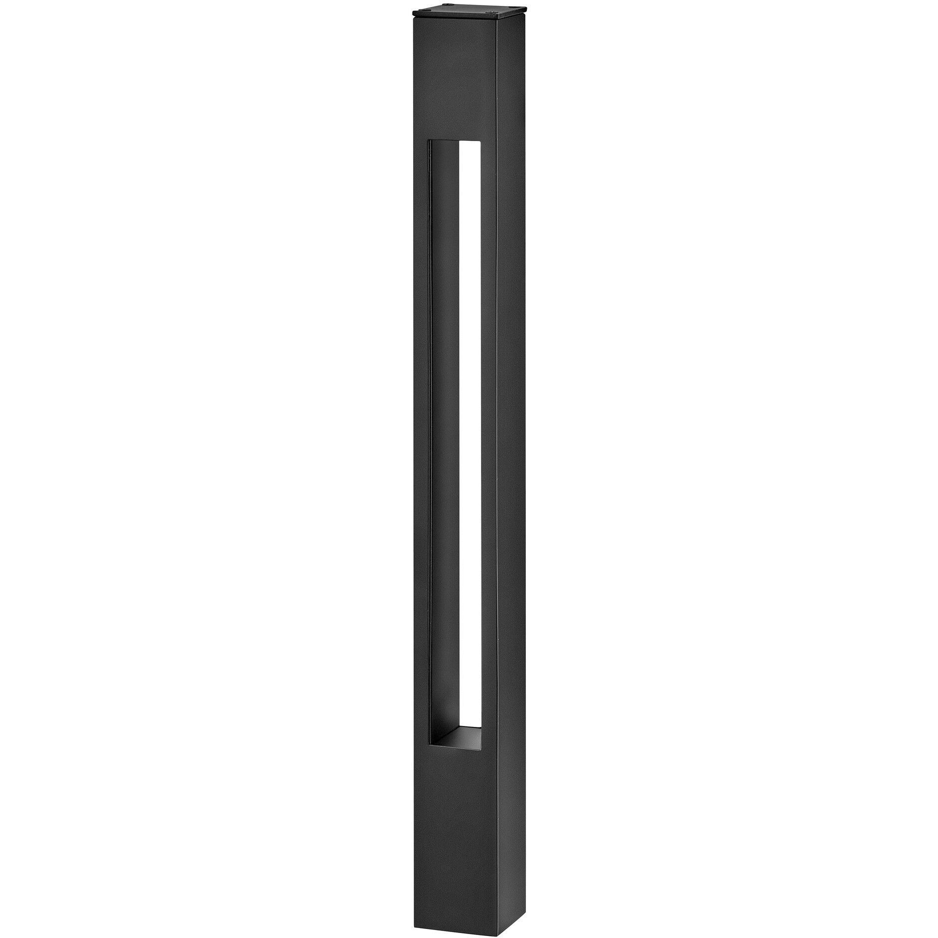 Atlantis 12v 4.00 watt Satin Black Landscape Path Bollard, Square